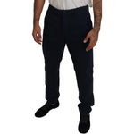 Dolce & Gabbana Elegant Dress Chinos in Blue Dolce & Gabbana Black