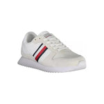 Tommy Hilfiger Eco-Conscious White Sneakers With Logo Accent Tommy Hilfiger Light Gray