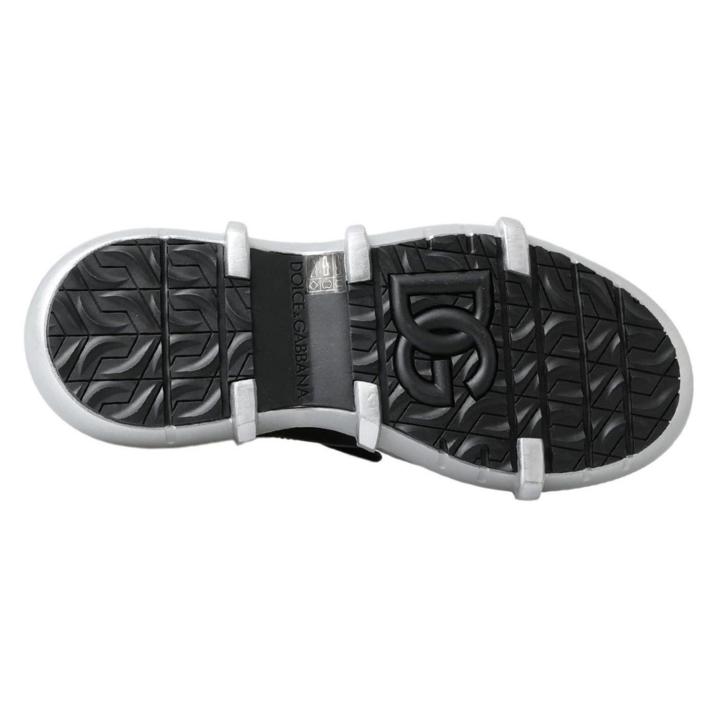 Dolce & Gabbana Black High Top Sneaker Bootie Dolce & Gabbana Dark Slate Gray