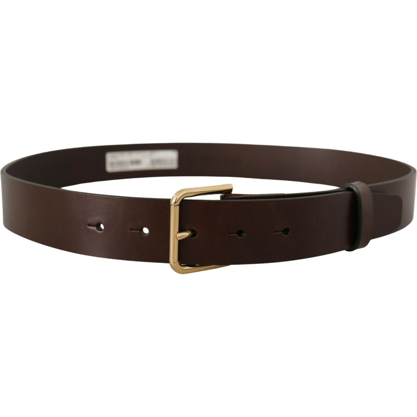 Dolce & Gabbana Elegant Dark Brown Leather Belt Dolce & Gabbana Dark Slate Gray