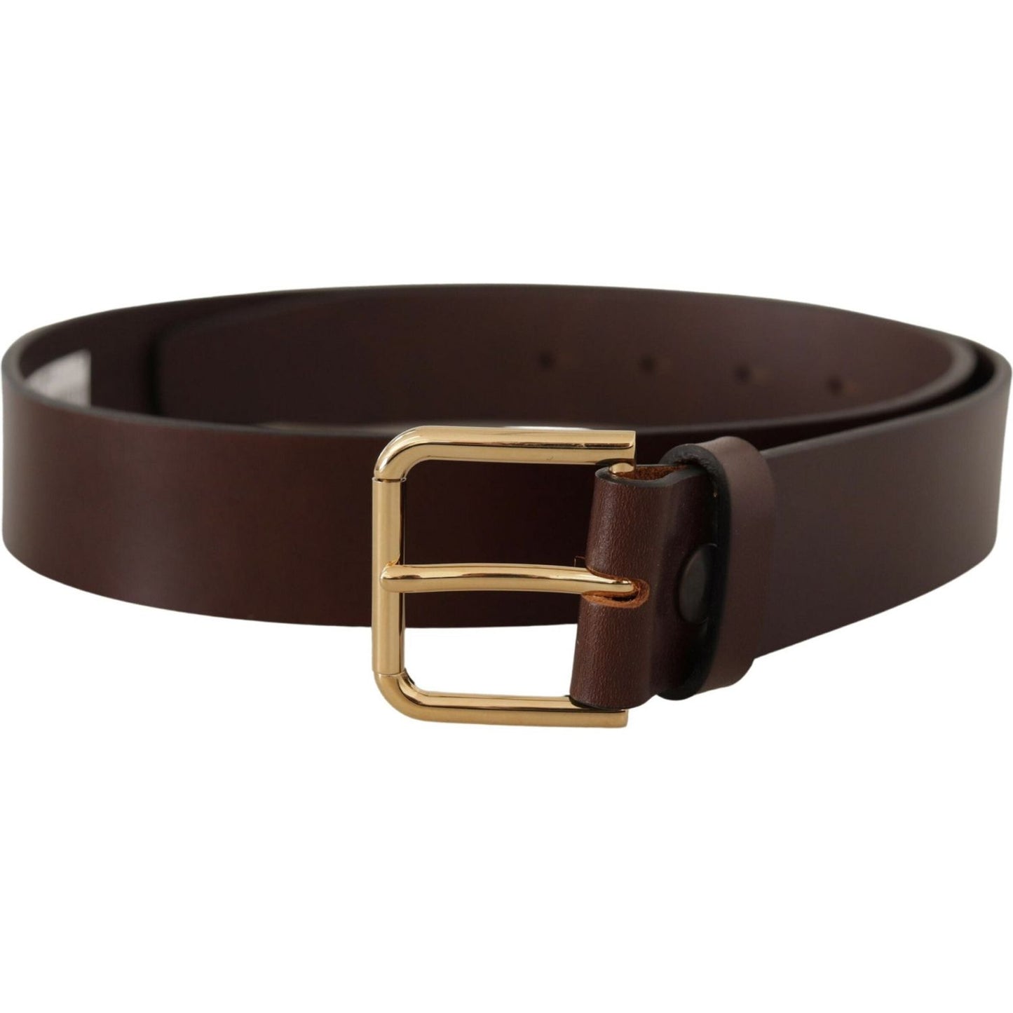 Dolce & Gabbana Elegant Dark Brown Leather Belt Dolce & Gabbana Dark Slate Gray
