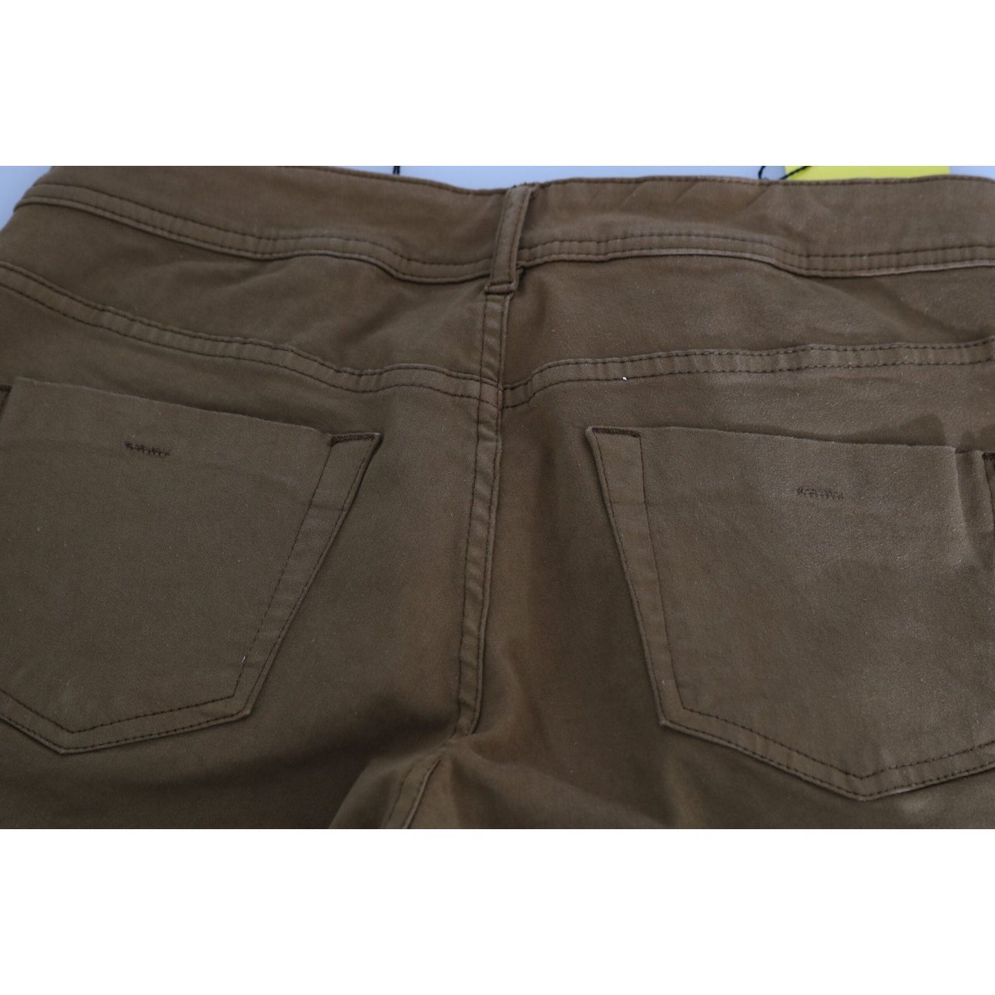 PLEIN SUD Chic Mid Waist Skinny Cotton Pants PLEIN SUD Dark Slate Gray