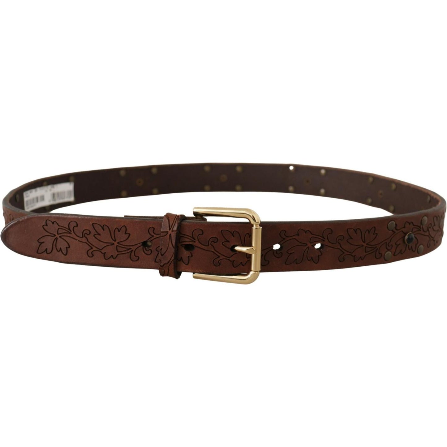 Dolce & Gabbana Elegant Leather Belt with Metal Buckle Dolce & Gabbana Dark Slate Gray