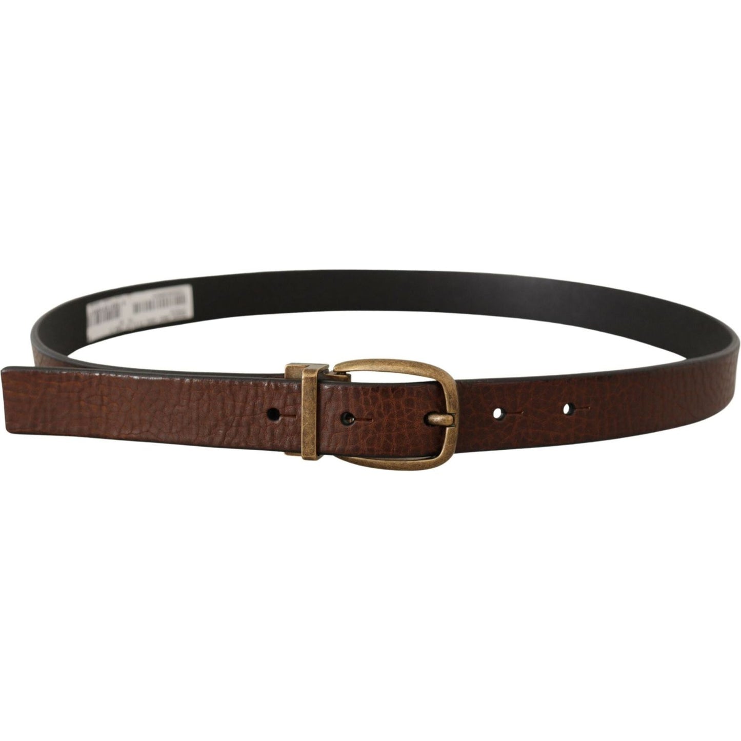 Dolce & Gabbana Elegant Leather Belt with Metal Buckle Dolce & Gabbana Dark Slate Gray
