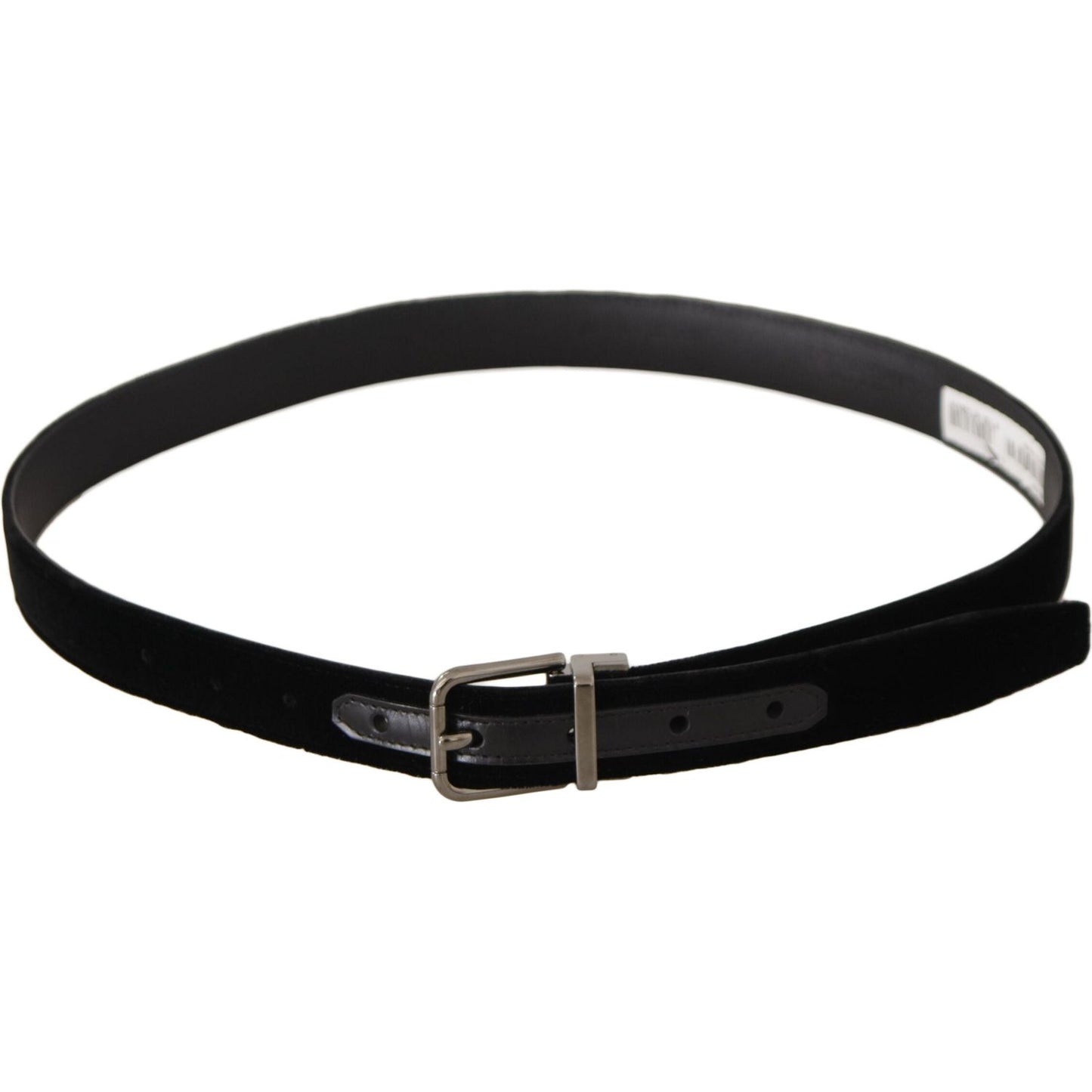 Dolce & Gabbana Elegant Velvet Designer Belt Dolce & Gabbana Black