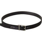 Dolce & Gabbana Elegant Black Leather Belt with Metal Buckle Dolce & Gabbana Dark Slate Gray