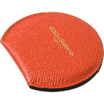Dolce & Gabbana Elegant Orange Calfskin Mirror Holder Dolce & Gabbana Chocolate