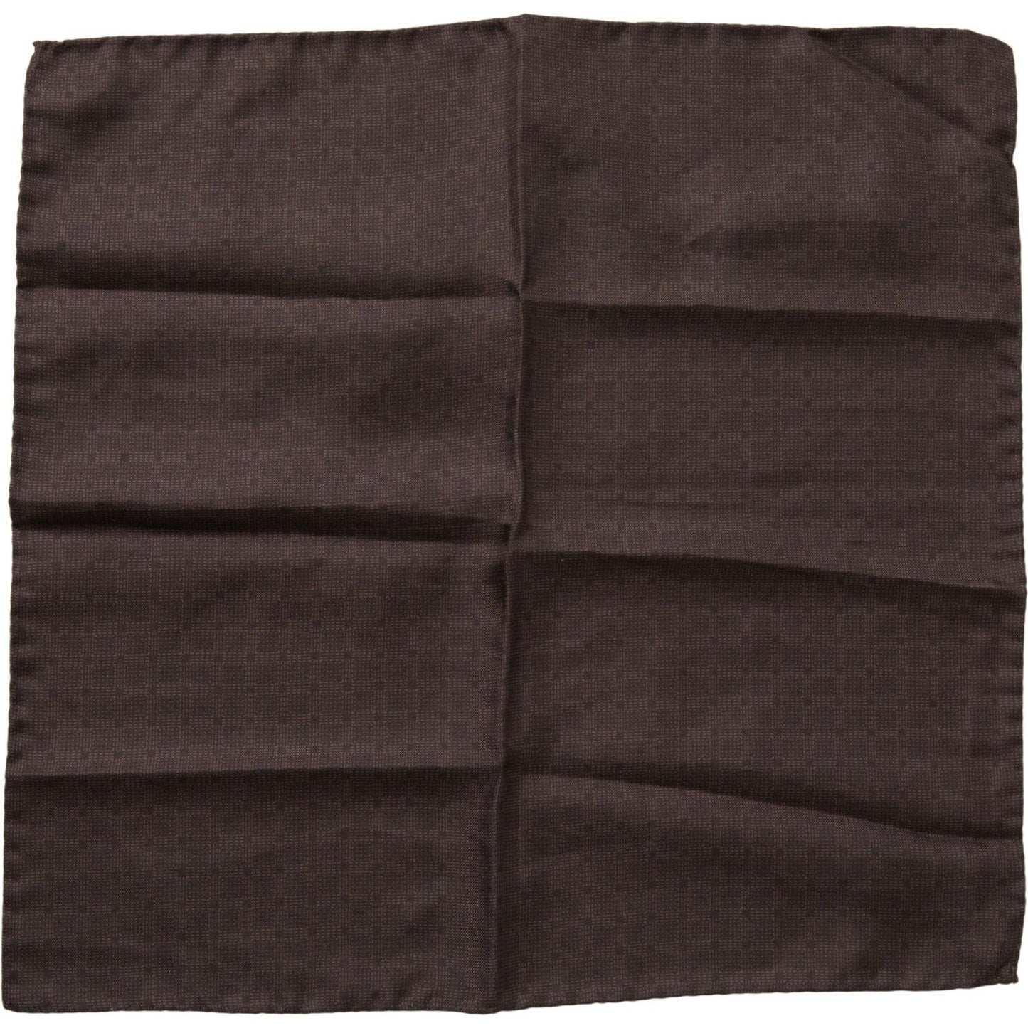 Dolce & Gabbana Elegant Silk Men's Square Scarf in Rich Brown Dolce & Gabbana Dark Slate Gray