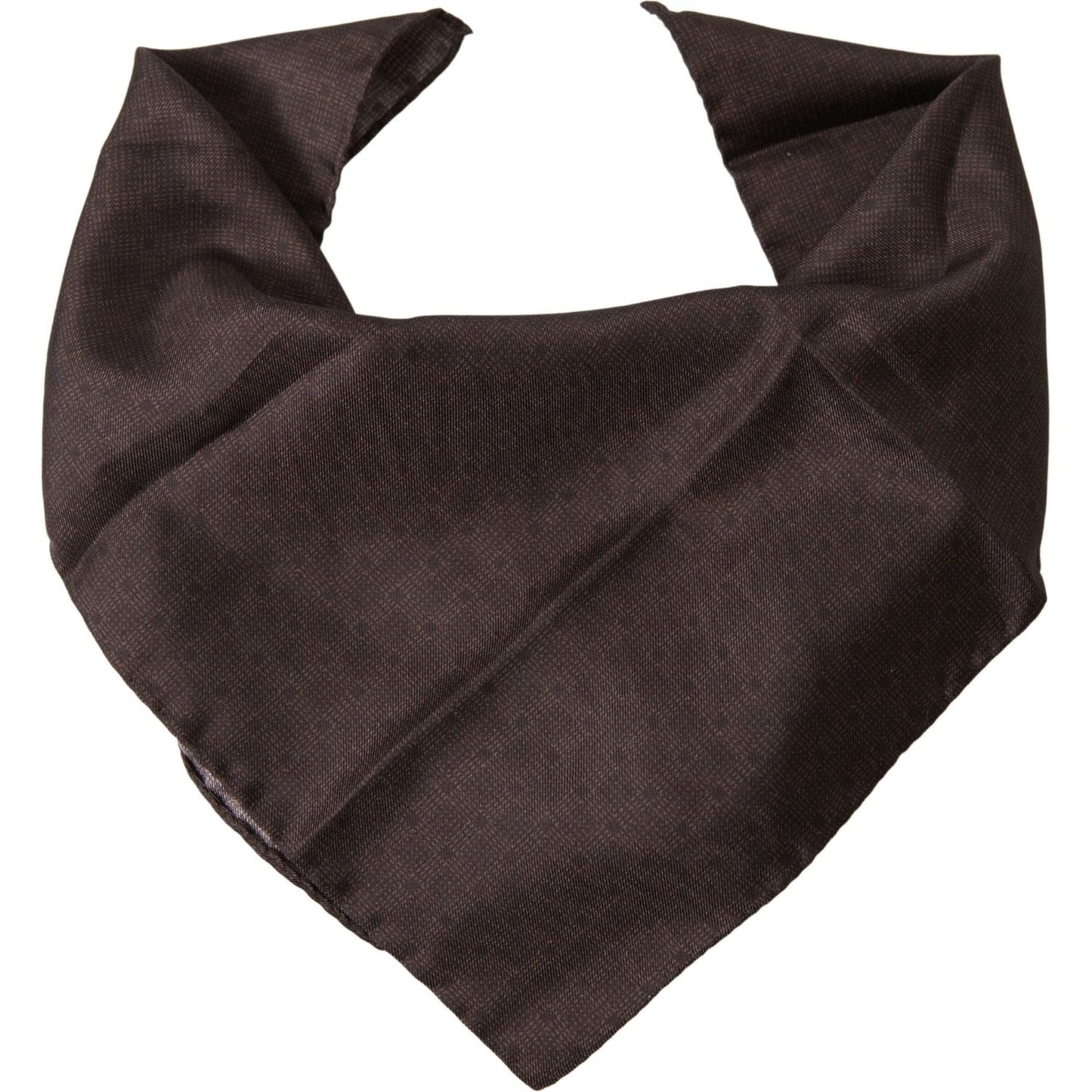 Dolce & Gabbana Elegant Silk Men's Square Scarf in Rich Brown Dolce & Gabbana Dark Slate Gray