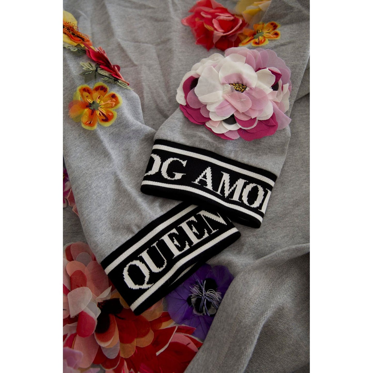 Dolce & Gabbana Chic Embellished Crew Neck Pullover Sweater Dolce & Gabbana Dim Gray
