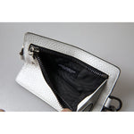 Dolce & Gabbana Elegant White Leather Cardholder Lanyard Dolce & Gabbana Gray