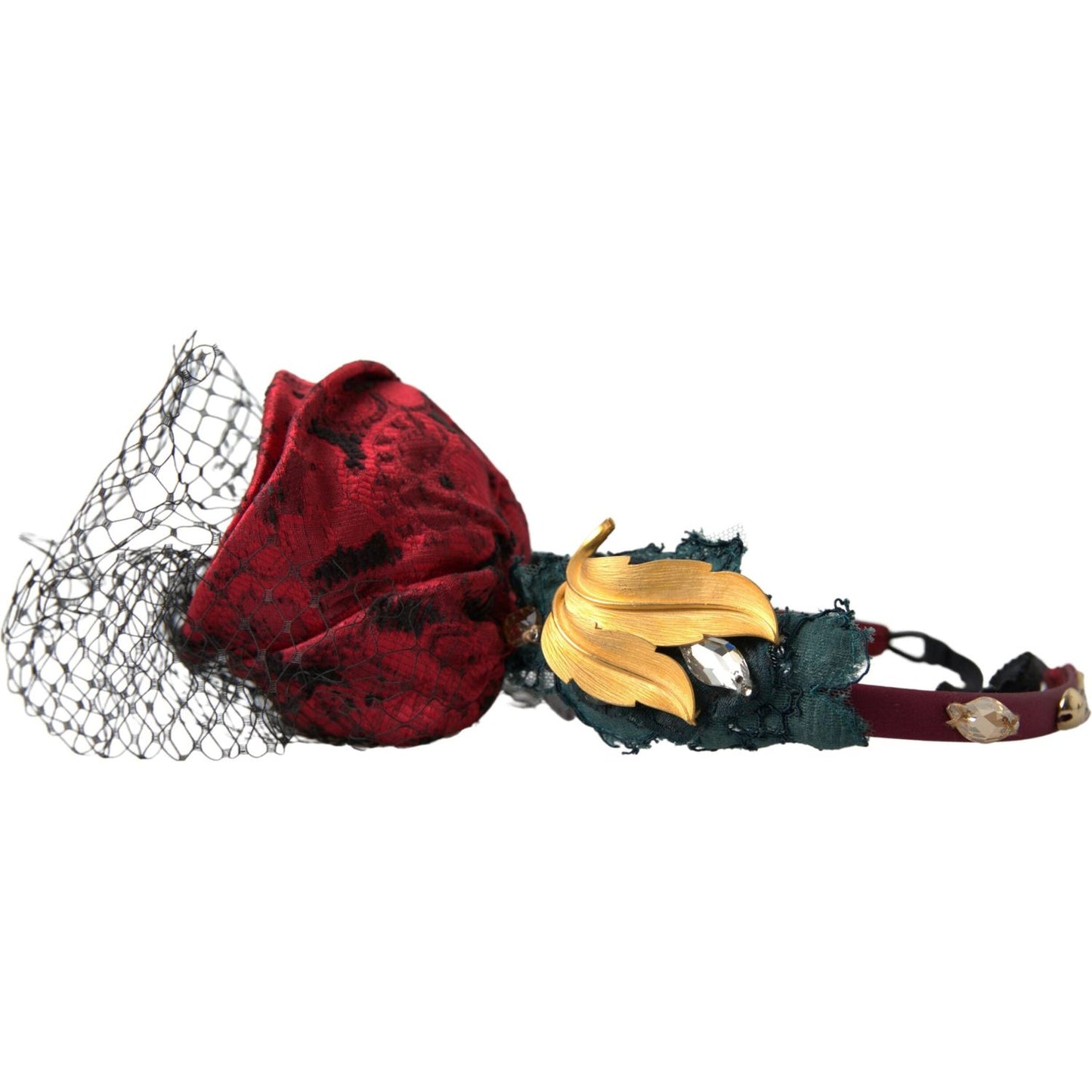 Dolce & Gabbana Enchanted Rose Crystal Headband Diadem Dolce & Gabbana Dark Slate Gray