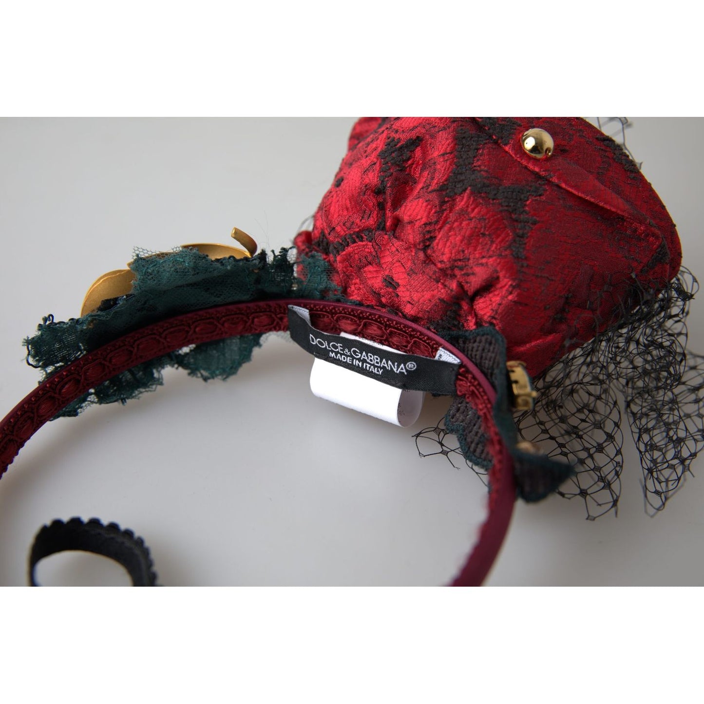 Dolce & Gabbana Enchanted Rose Crystal Headband Diadem Dolce & Gabbana Dark Gray