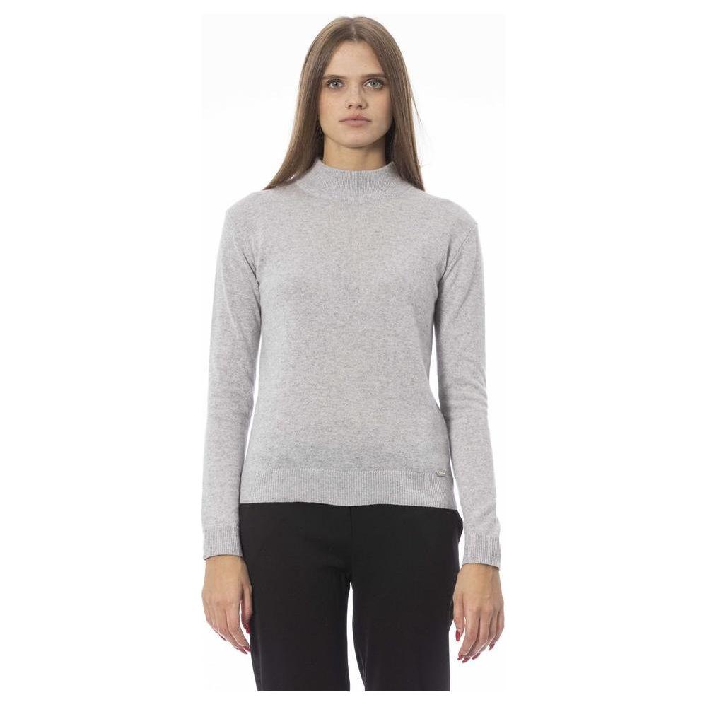 Baldinini Trend Gray Cashmere Women Sweater Baldinini Trend Gray