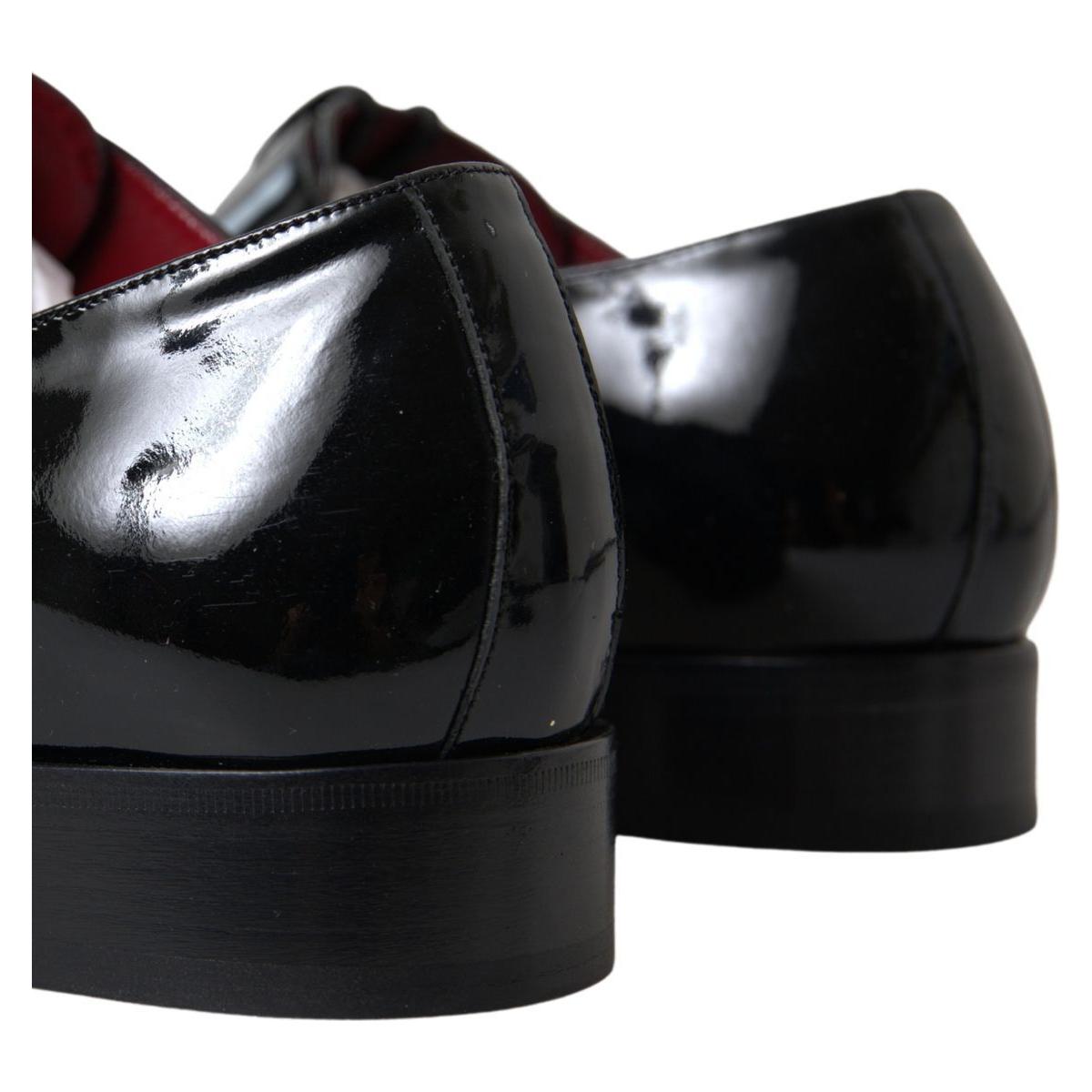 Dolce & Gabbana Elegant Black Patent Leather Formal Men's Shoes Dolce & Gabbana Black