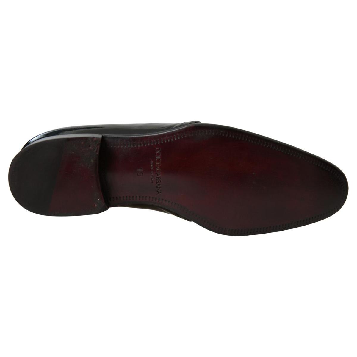 Dolce & Gabbana Elegant Black Patent Leather Formal Men's Shoes Dolce & Gabbana Black