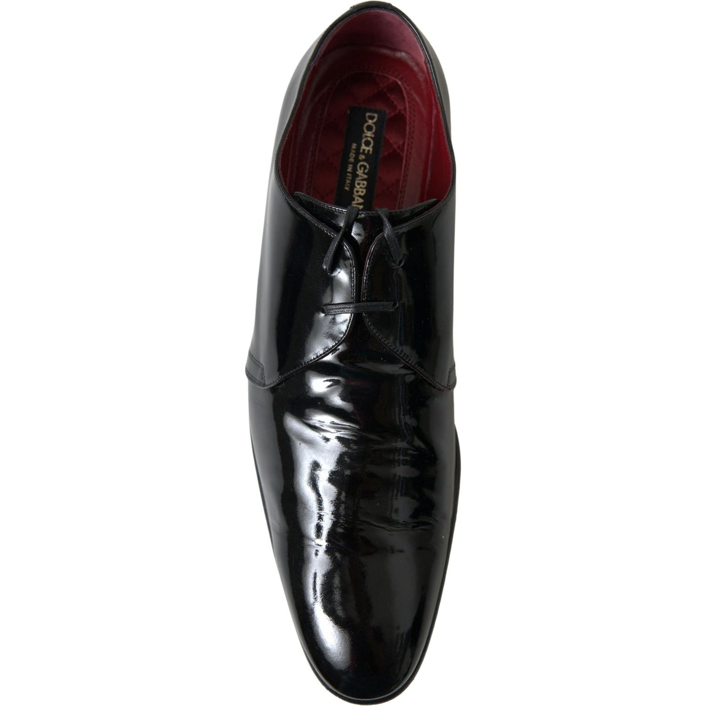 Dolce & Gabbana Elegant Black Patent Leather Formal Men's Shoes Dolce & Gabbana Black