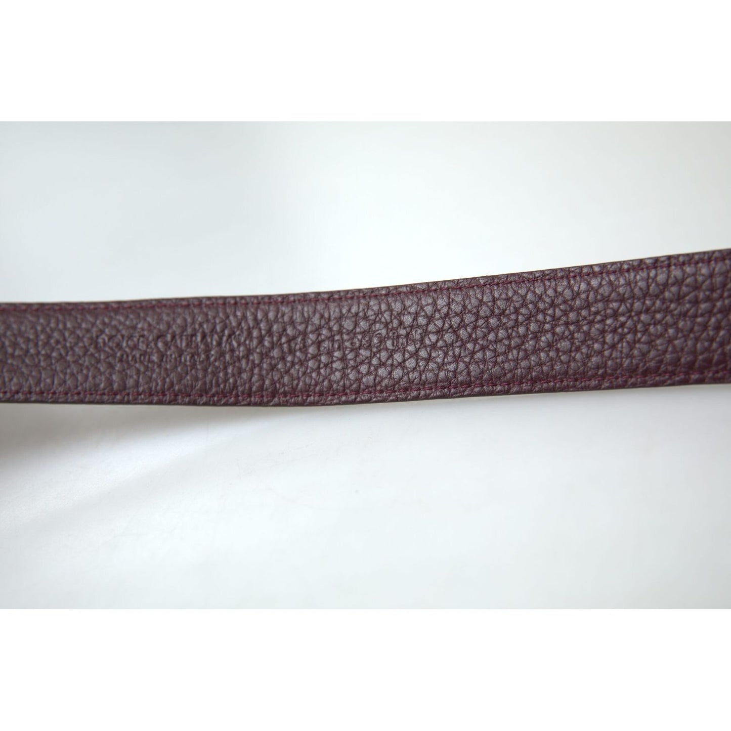 Dolce & Gabbana Elegant Brown Leather Belt with Metal Buckle Dolce & Gabbana Dark Slate Gray