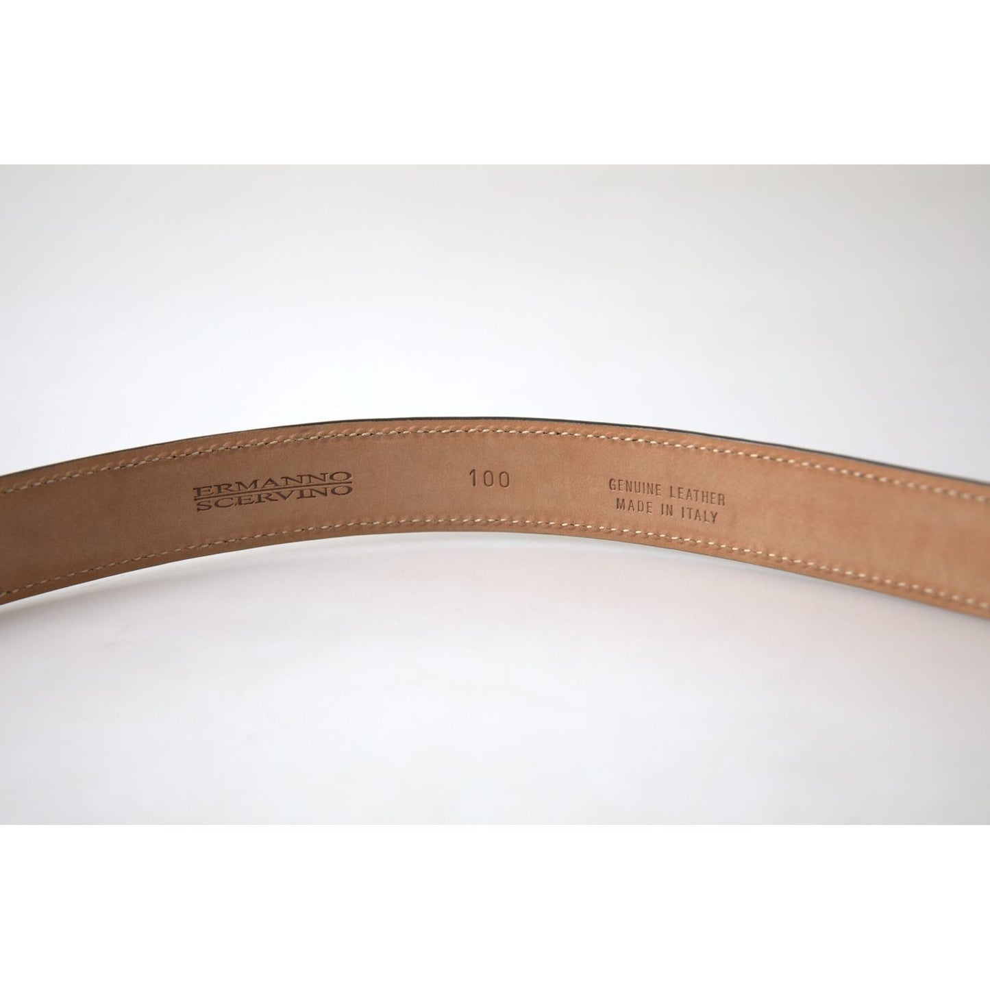 Ermanno Scervino Exquisite Italian Leather Belt with Metal Buckle Ermanno Scervino Lavender