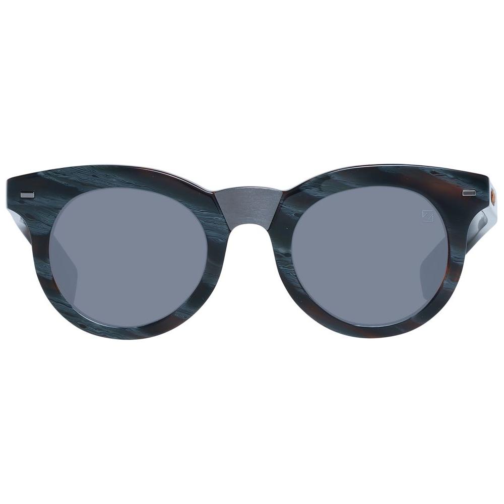 Ermenegildo Zegna Brown Men Sunglasses