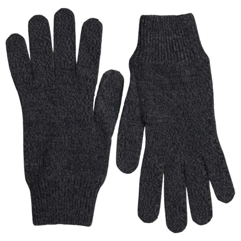 Dolce & Gabbana Elegant Virgin Wool Winter Gloves in Gray Dolce & Gabbana Dark Slate Gray