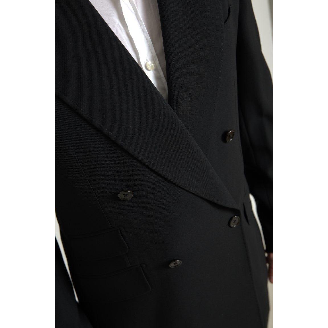 Dolce & Gabbana Black 2 Piece Double Breasted SICILIA Suit