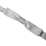 Dolce & Gabbana Elegant Grey Silk Bow Tie Dolce & Gabbana Gray