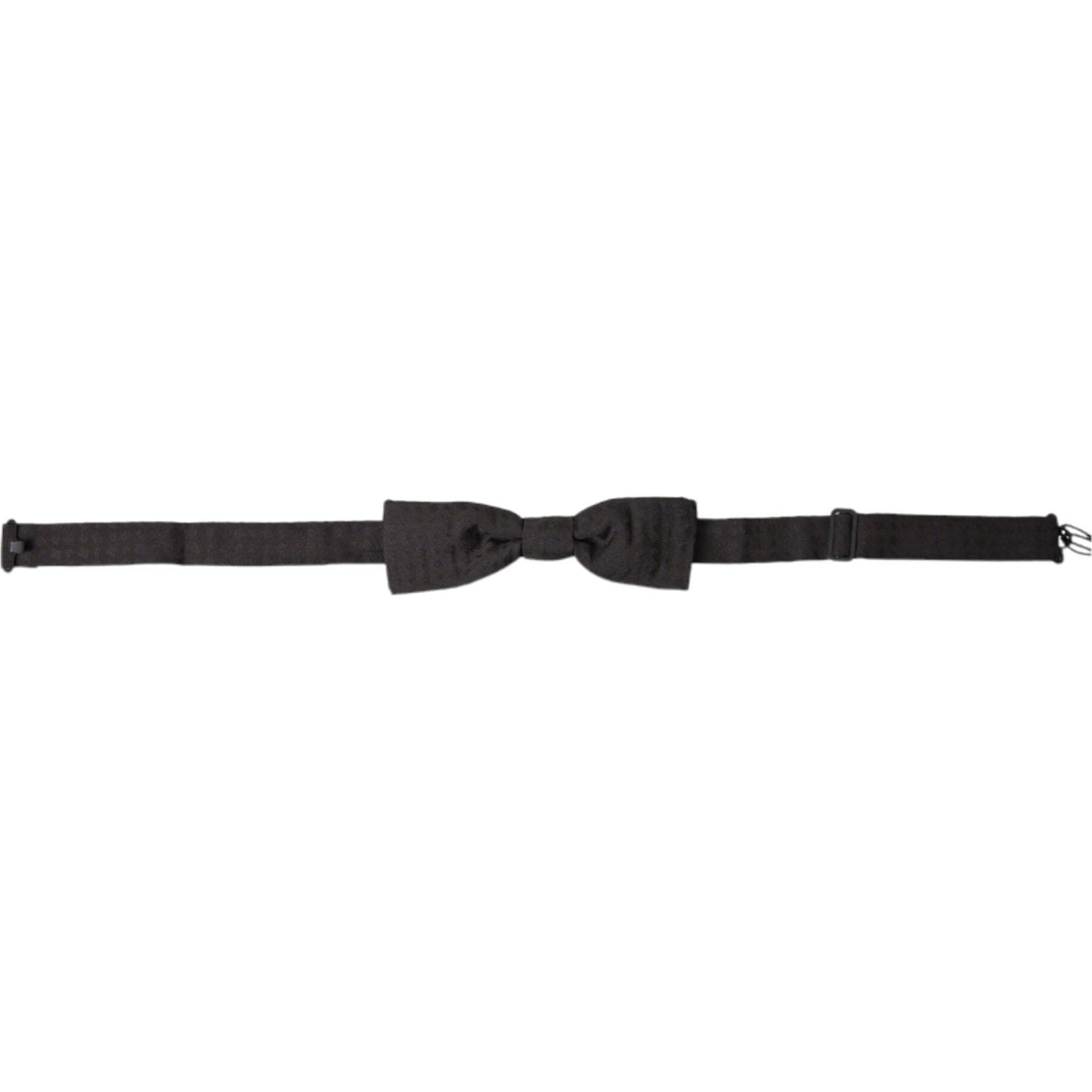 Dolce & Gabbana Elegant Brown Fantasy Silk Bow Tie Dolce & Gabbana Dark Slate Gray