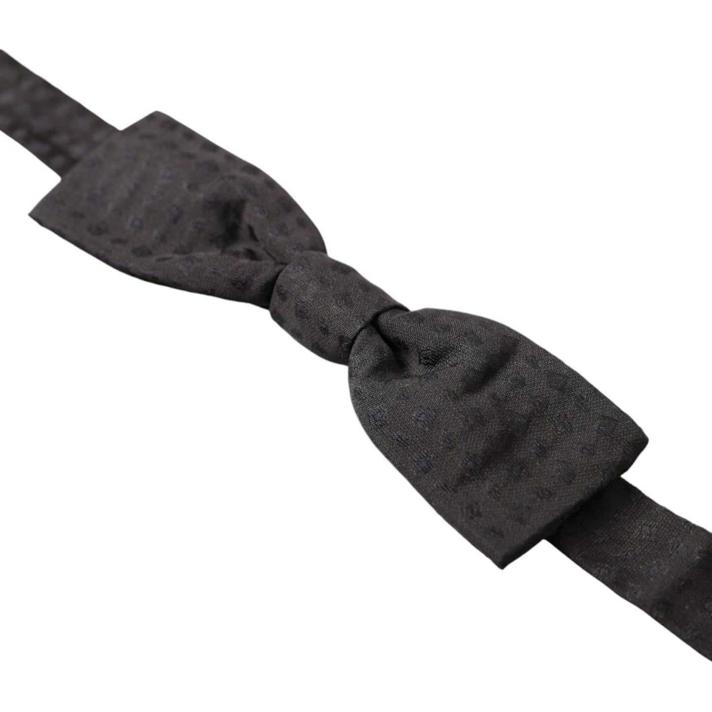 Dolce & Gabbana Elegant Brown Fantasy Silk Bow Tie Dolce & Gabbana Dark Slate Gray