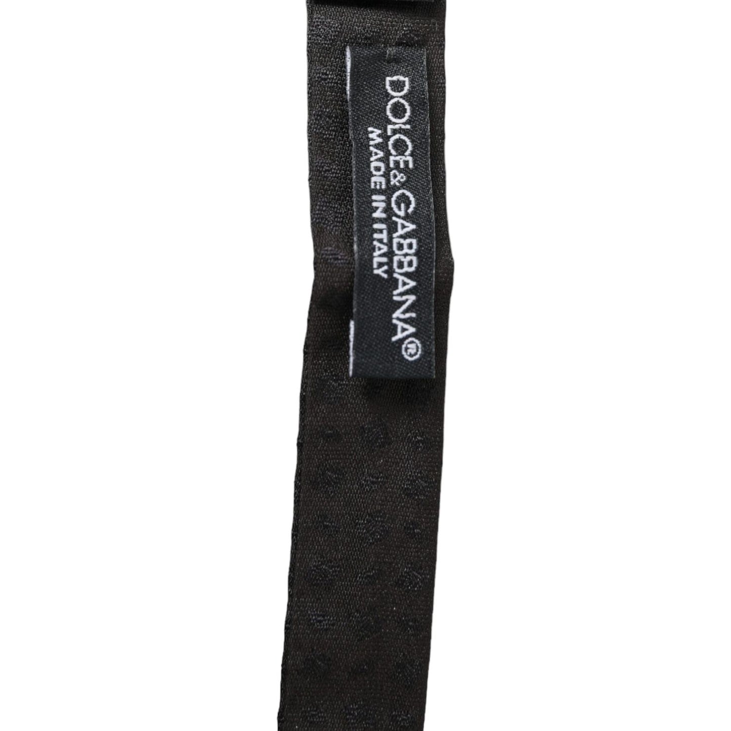 Dolce & Gabbana Elegant Brown Fantasy Silk Bow Tie Dolce & Gabbana Dark Slate Gray