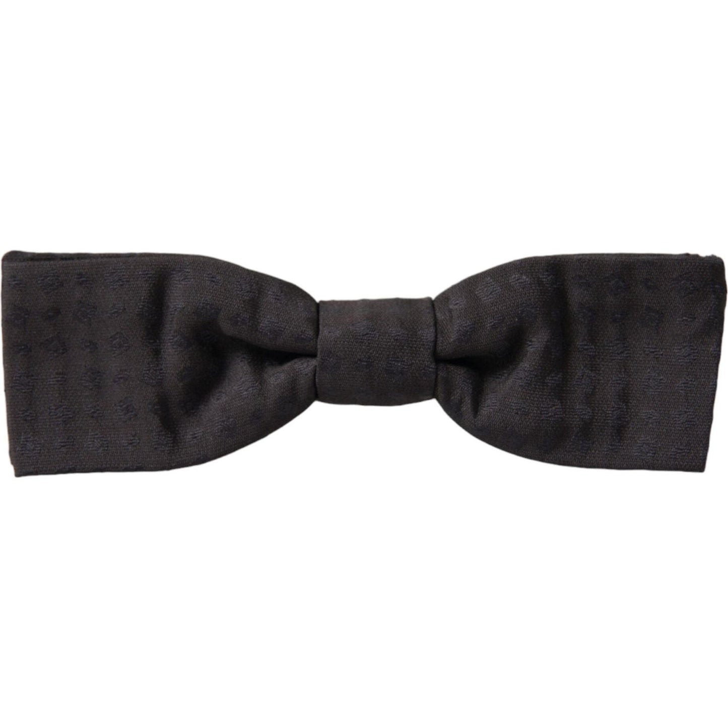 Dolce & Gabbana Elegant Brown Fantasy Silk Bow Tie Dolce & Gabbana Dark Slate Gray