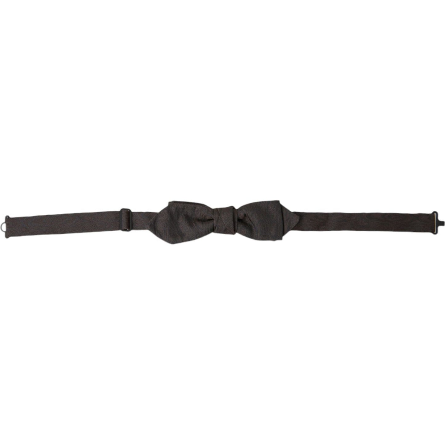 Dolce & Gabbana Elegant Brown Silk Blend Bow Tie Dolce & Gabbana Dark Slate Gray