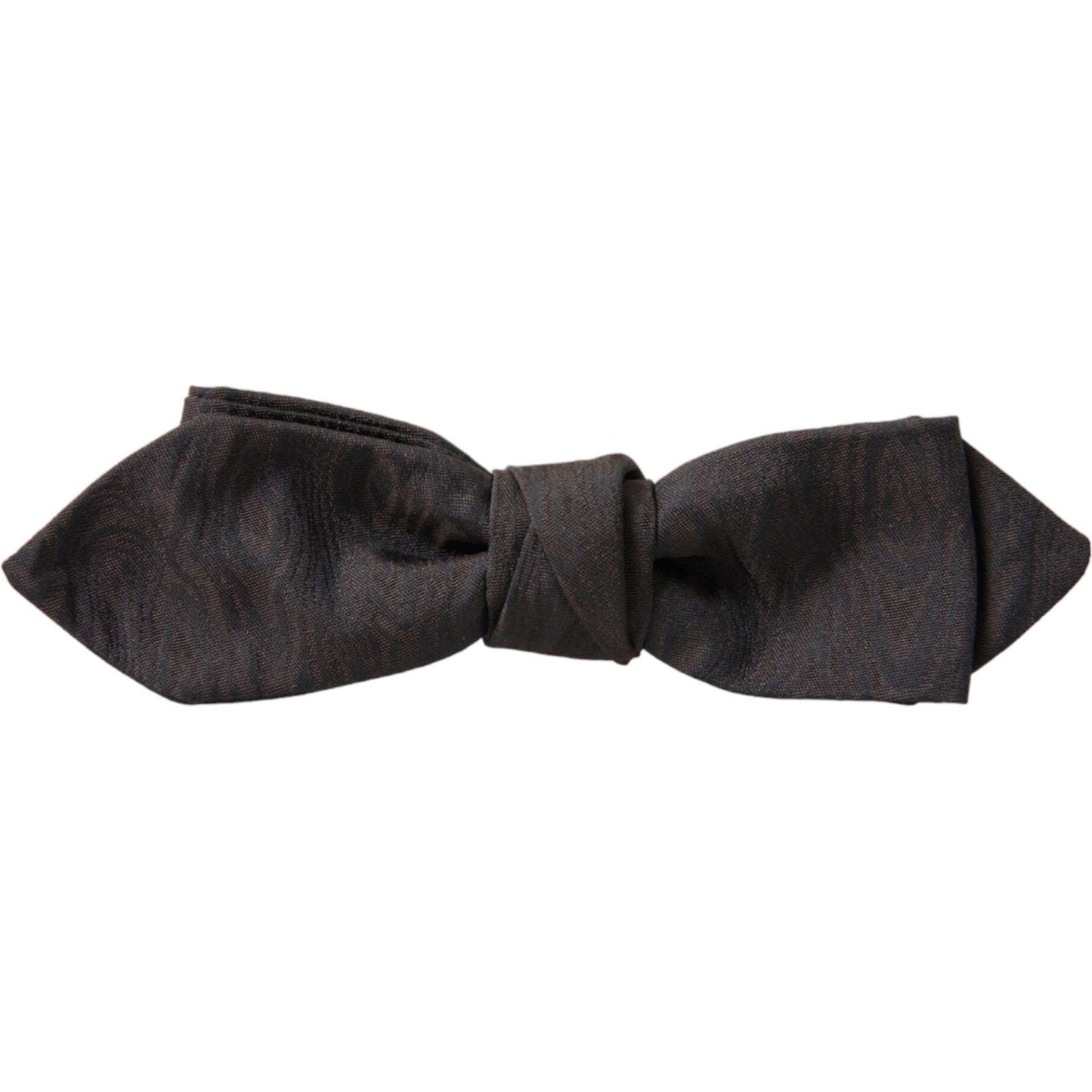 Dolce & Gabbana Elegant Brown Silk Blend Bow Tie Dolce & Gabbana Dark Slate Gray