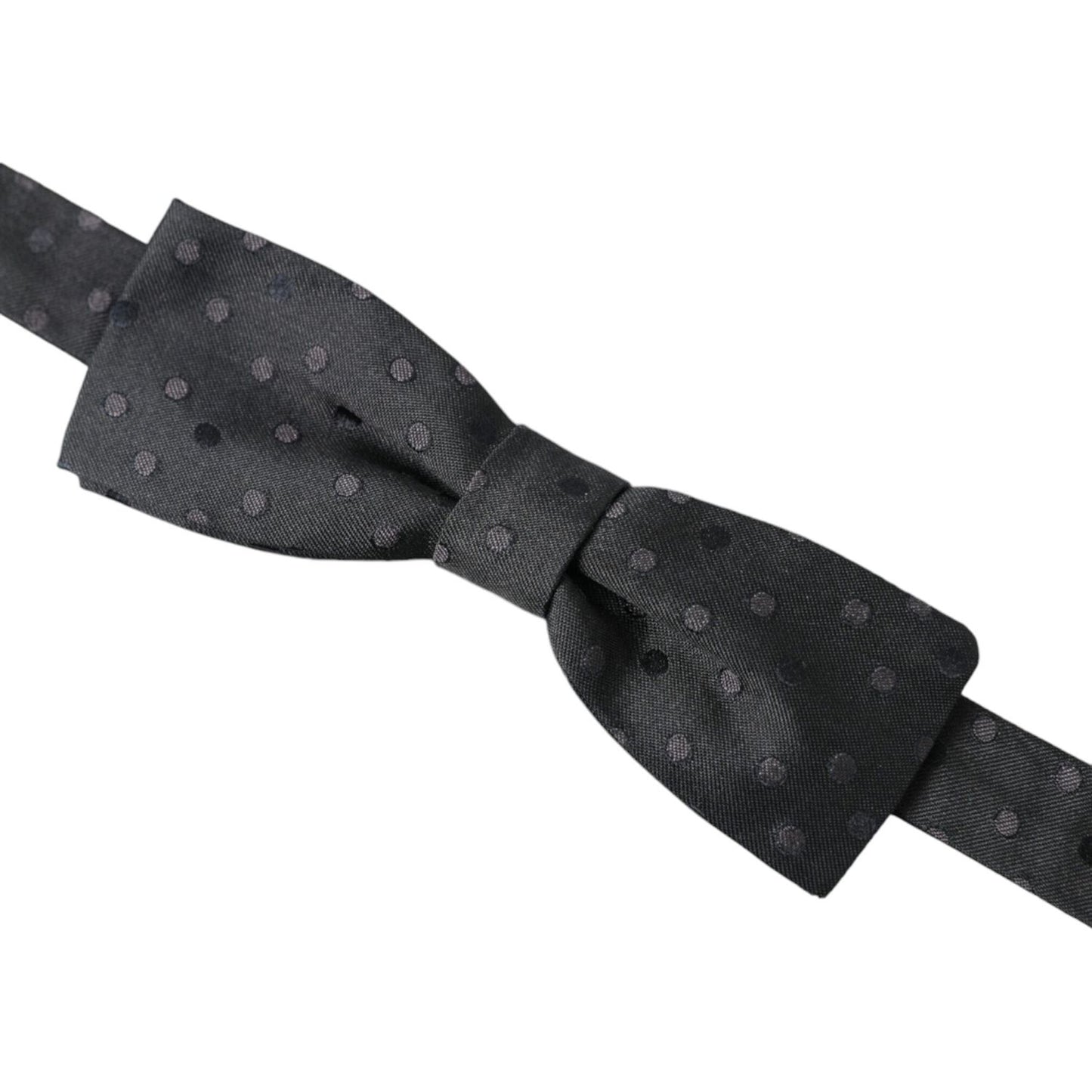Dolce & Gabbana Opulent Silk Polka Dot Bow Tie for Men Dolce & Gabbana Dark Slate Gray