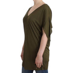John Galliano Emerald Elegance Rayon Blouse John Galliano Dark Slate Gray