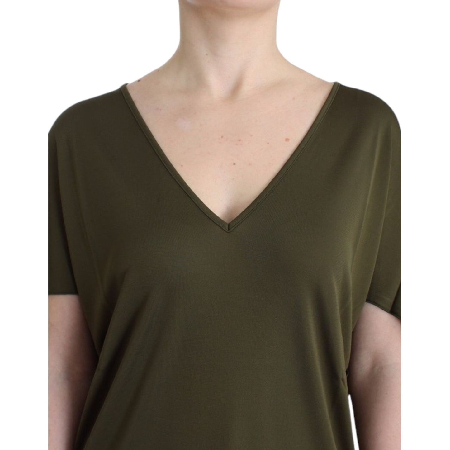 John Galliano Emerald Elegance Rayon Blouse John Galliano Dark Slate Gray