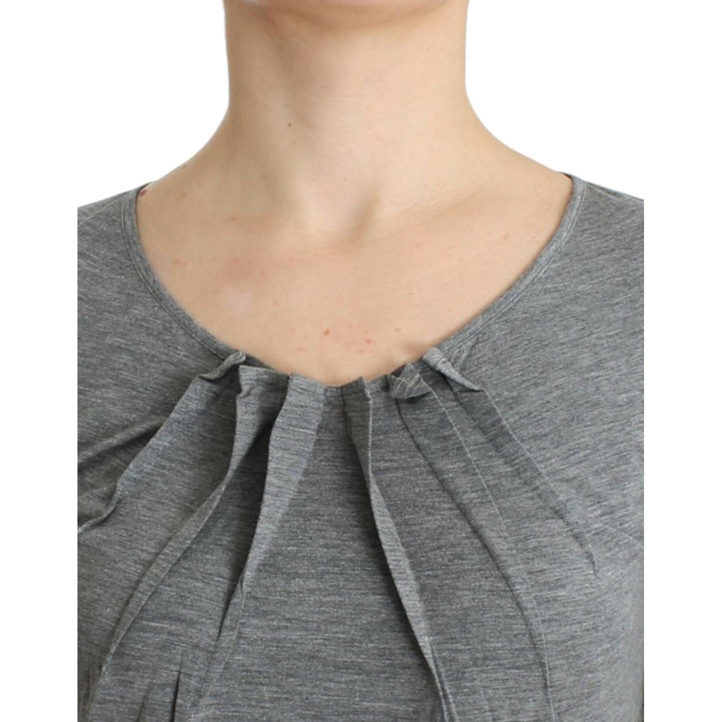 Cavalli Elegant Gray Cashmere-Blend Jumper Cavalli Dim Gray