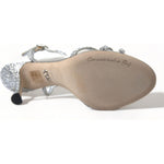 Dolce & Gabbana Dolce & Gabbana Elegant Crystal Embellished Heels Sandals LA10368-39 1728,67345645728,Dolce & Gabbana,EU36/US5.5,EU39/US8.5,EU40/US9.5,Material: 31% Silk 67% Viscose 2% Leather,New with tags,Sandals - Women - Shoes,Shoes,Silver,Women,Women