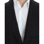 Dolce & Gabbana Bordeaux Alpaga Two-Button Blazer Jacket Dolce & Gabbana Light Gray
