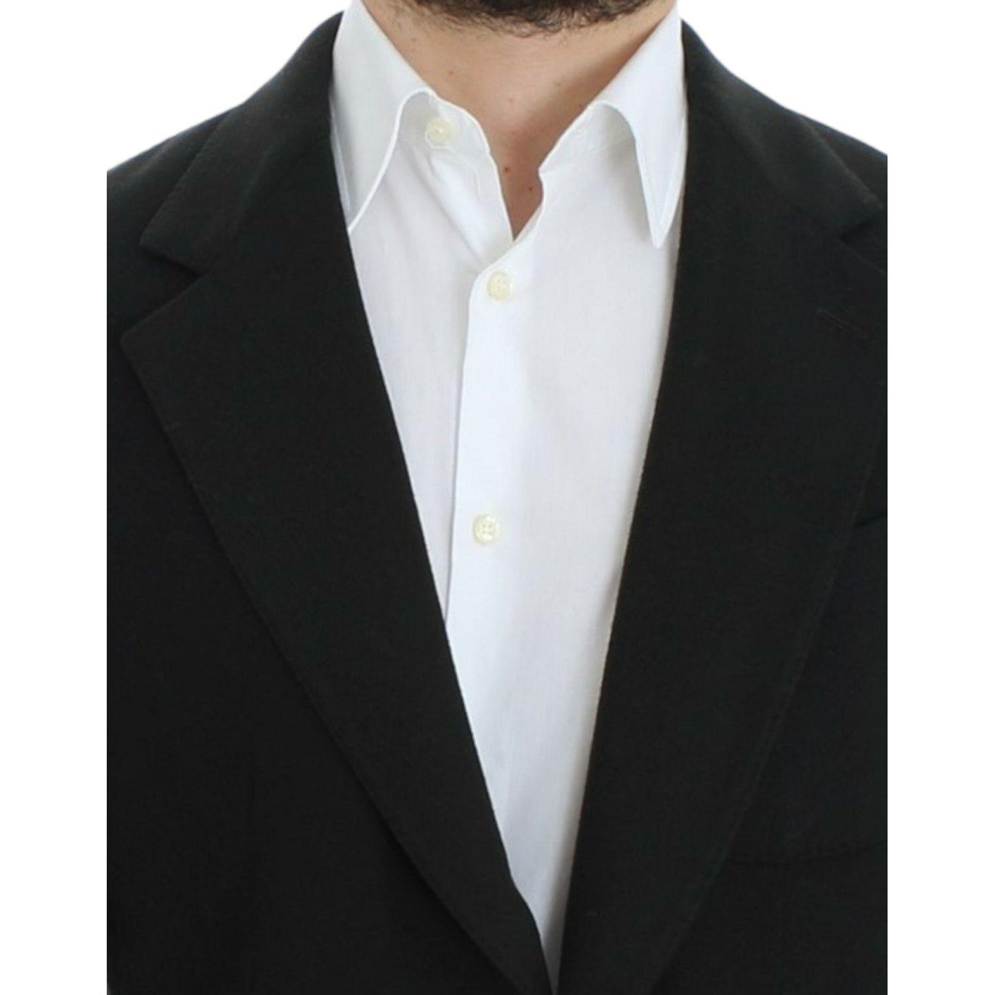 Dolce & Gabbana Elegant Green Cashmere Blazer Jacket Dolce & Gabbana Black
