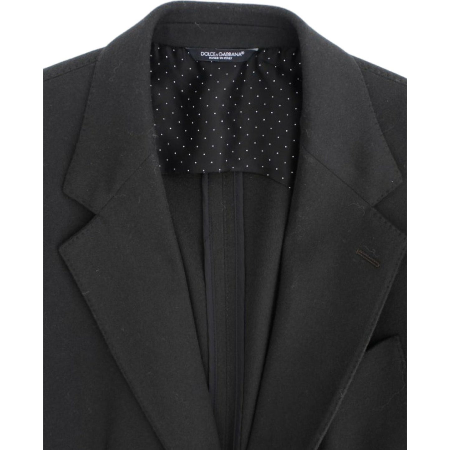 Dolce & Gabbana Elegant Green Cashmere Blazer Jacket Dolce & Gabbana Dark Slate Gray