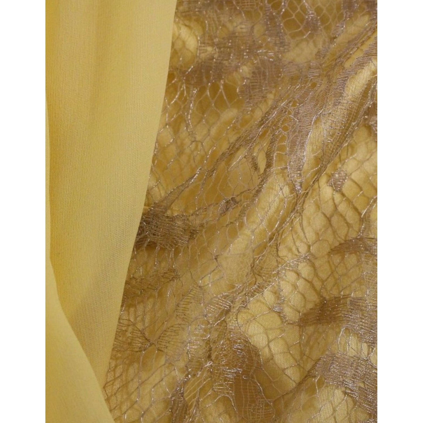 Dolce & Gabbana Yellow Lace Crystal Embellished Mini Dress Dolce & Gabbana Sienna