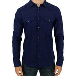 Costume National Chic Blue Checkered Casual Cotton Shirt Costume National Black