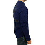 Costume National Chic Blue Checkered Casual Cotton Shirt Costume National Black
