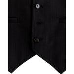 Costume National Elegant Striped Casual Vest - Cotton Blend Costume National Black