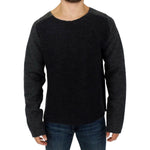 Costume National Chic Gray Wool Crewneck Sweater Costume National Black
