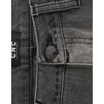 Costume National Chic Gray Straight Leg Denim Delight Costume National Dark Slate Gray