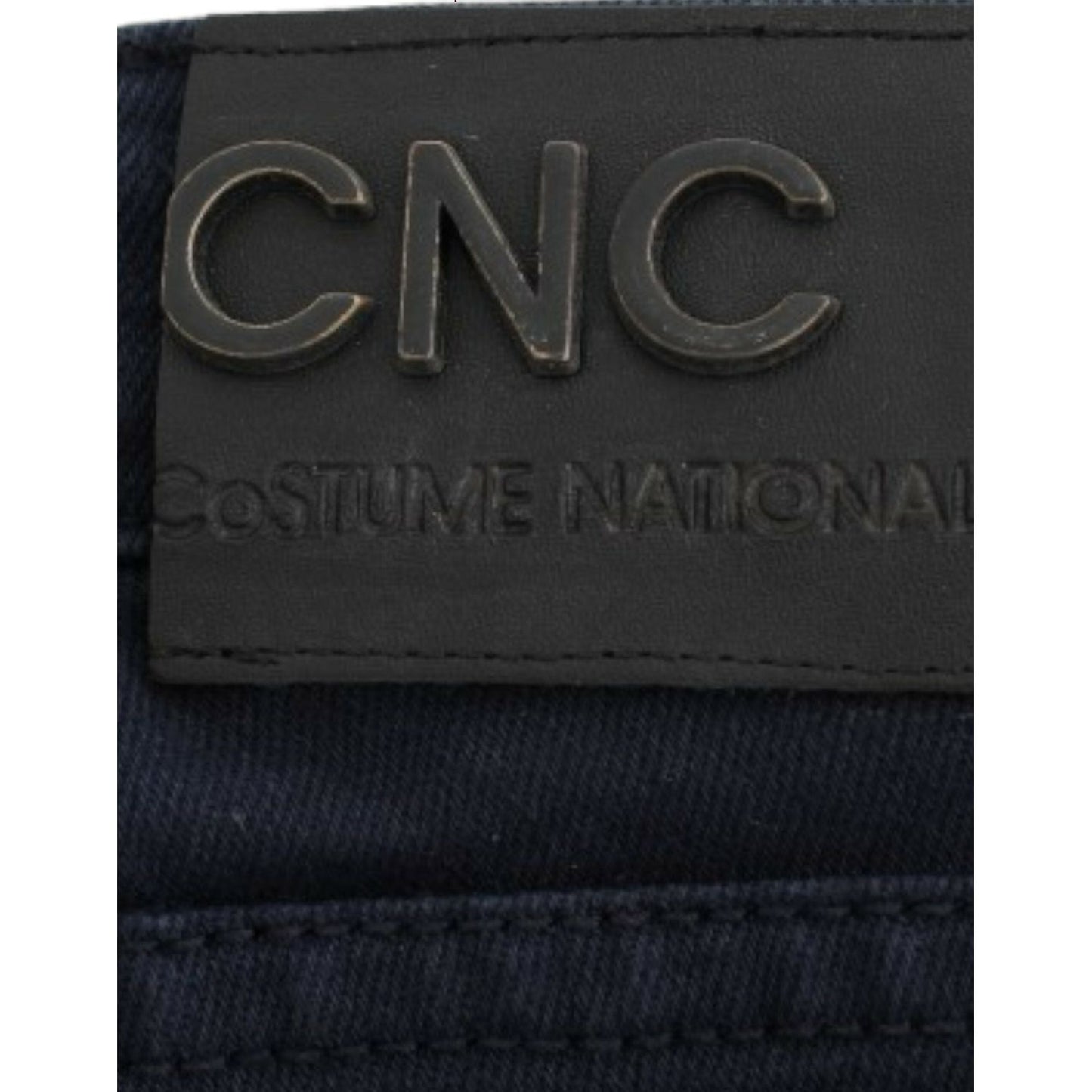 Costume National Chic Blue Straight Leg Denim Delight Costume National Dark Slate Gray