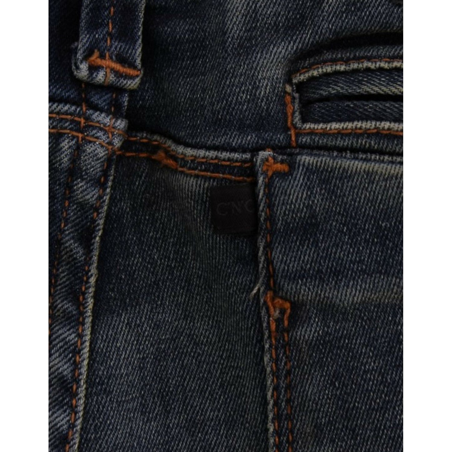 Costume National Chic Blue Straight Leg Designer Jeans Costume National Black
