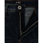 Costume National Chic Blue Straight Leg Designer Jeans Costume National Black